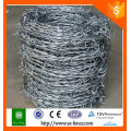 Galvanized or pvc coated barbed wire